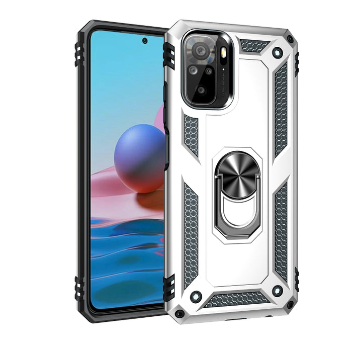 Funda protectora de TPU + PC a prueba de golpes con soporte giratorio de 360 grados, For Xiaomi Redmi Note 10 / Note 10s