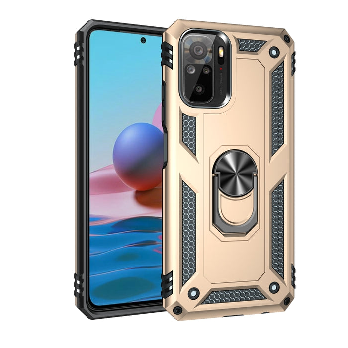 Funda protectora de TPU + PC a prueba de golpes con soporte giratorio de 360 grados, For Xiaomi Redmi Note 10 / Note 10s