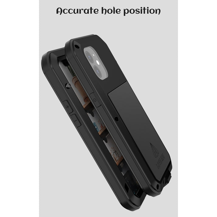 LOVE MEI Metal a prueba de golpes impermeable a prueba de polvo funda protectora