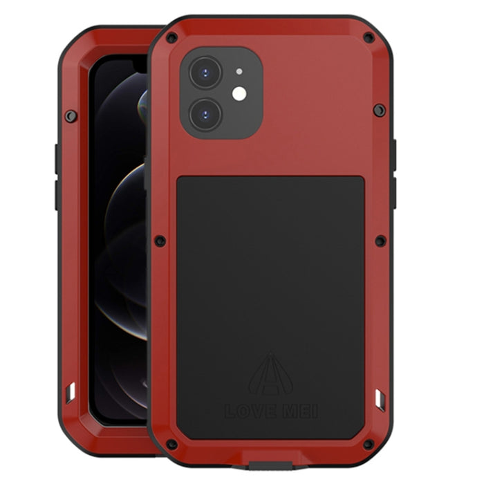 LOVE MEI Metal a prueba de golpes impermeable a prueba de polvo funda protectora