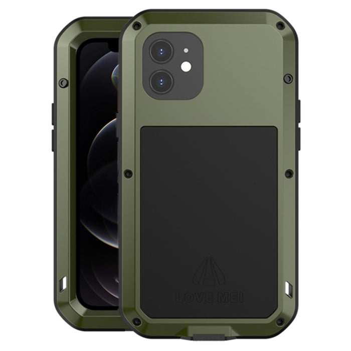 LOVE MEI Metal a prueba de golpes impermeable a prueba de polvo funda protectora