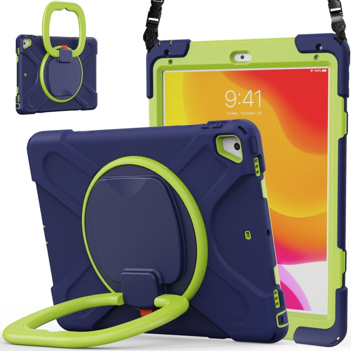 Funda protectora de silicona + PC con soporte y correa para el hombro, For Samsung Galaxy Tab S8 / Galaxy Tab S7 T870 / T875, For Samsung Galaxy Tab A7 10.4 (2020) T500 / T505, For iPad 9.7 inch (2018/2017)