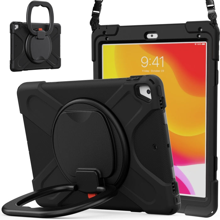 Funda protectora de silicona + PC con soporte y correa para el hombro, For Samsung Galaxy Tab S8 / Galaxy Tab S7 T870 / T875, For Samsung Galaxy Tab A7 10.4 (2020) T500 / T505, For iPad 9.7 inch (2018/2017)