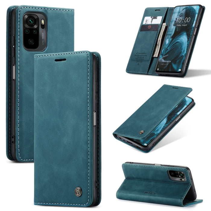 CaseMe 013 Estuche de cuero con tapa horizontal multifuncional con soporte, ranura para tarjeta y billetera, For Xiaomi Redmi Note 10 Pro 4G / Note 10 Pro Max, For Xiaomi Redmi Note 10 4G / Note 10s