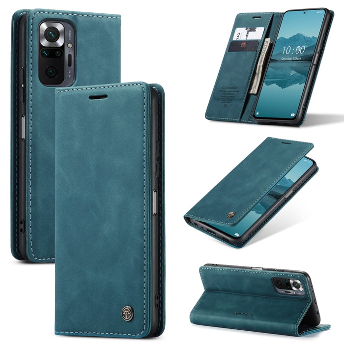 CaseMe 013 Estuche de cuero con tapa horizontal multifuncional con soporte, ranura para tarjeta y billetera, For Xiaomi Redmi Note 10 Pro 4G / Note 10 Pro Max, For Xiaomi Redmi Note 10 4G / Note 10s
