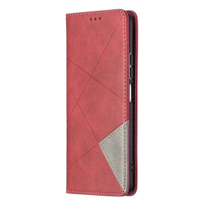 Estuche de cuero magnético con tapa horizontal con textura de rombos con soporte y ranuras para tarjetas, For Xiaomi Mi 11i / Poco F3 / Redmi K40