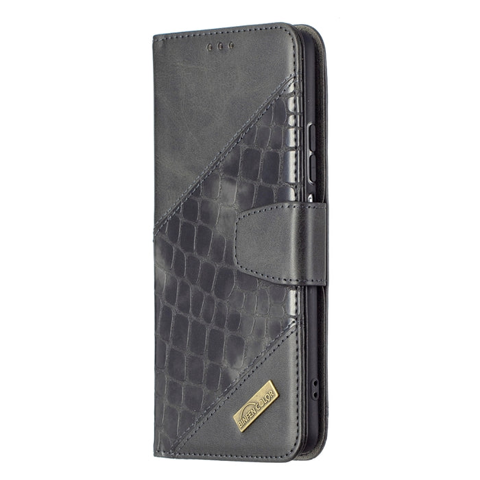 Funda de cuero PU con tapa horizontal y textura de cocodrilo a juego con billetera, soporte y ranuras para tarjetas, For Xiaomi Mi 11i / Poco F3 / Redmi K40