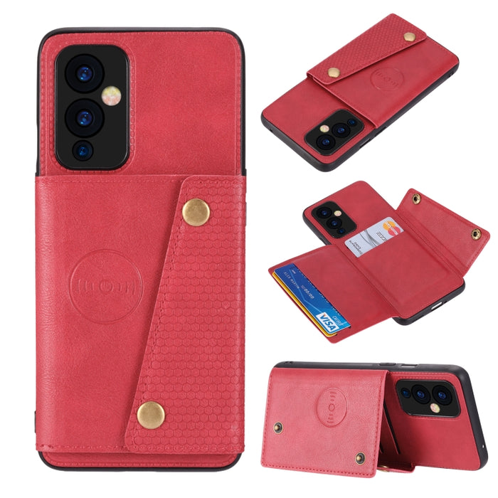 Estuche protector magnético a prueba de golpes con doble hebilla PU + TPU con ranura para tarjeta y soporte, For OnePlus 9, For OnePlus 9 Pro, For OPPO A94, For Xiaomi Redmi K40, For Xiaomi Redmi Note 9 4G, For Xiaomi Redmi Note 10                     ...