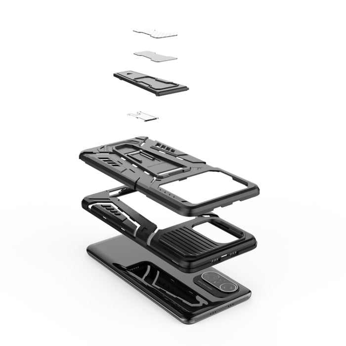 War Chariot Series Armor Todo incluido a prueba de golpes PC + TPU Funda protectora con soporte invisible, For Xiaomi Redmi K40, For Xiaomi Mi 10T 5G / 10T Pro 5G, For Xiaomi Mi Poco X3, For Samsung Galaxy S21 5G