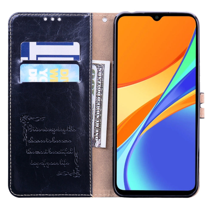 Estuche de cuero con tapa horizontal con textura de cera de aceite de estilo comercial con soporte y ranuras para tarjetas y billetera, For Xiaomi Redmi 9T, For Xiaomi Redmi Note 9T, For Xiaomi Redmi Note 10, For Xiaomi Redmi K40 / K40 Pro             ...
