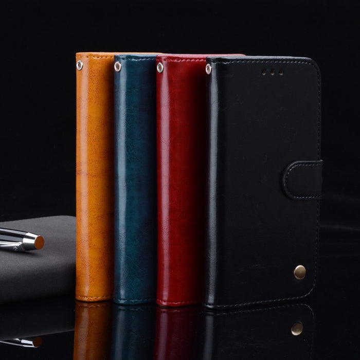 Estuche de cuero con tapa horizontal con textura de cera de aceite de estilo comercial con soporte y ranuras para tarjetas y billetera, For Xiaomi Redmi 9T, For Xiaomi Redmi Note 9T, For Xiaomi Redmi Note 10, For Xiaomi Redmi K40 / K40 Pro             ...