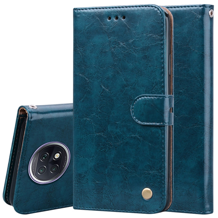 Estuche de cuero con tapa horizontal con textura de cera de aceite de estilo comercial con soporte y ranuras para tarjetas y billetera, For Xiaomi Redmi 9T, For Xiaomi Redmi Note 9T, For Xiaomi Redmi Note 10, For Xiaomi Redmi K40 / K40 Pro             ...