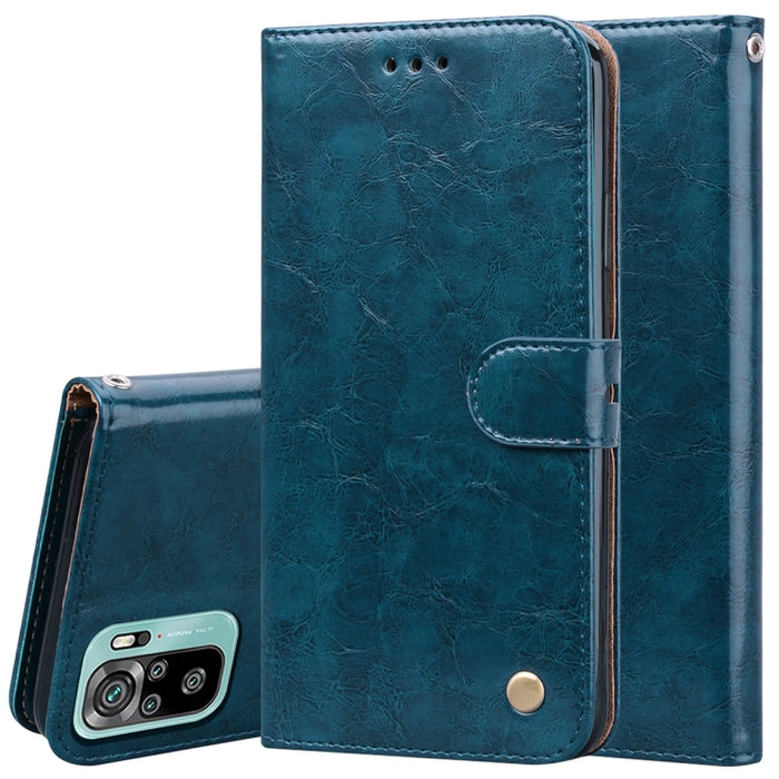 Estuche de cuero con tapa horizontal con textura de cera de aceite de estilo comercial con soporte y ranuras para tarjetas y billetera, For Xiaomi Redmi 9T, For Xiaomi Redmi Note 9T, For Xiaomi Redmi Note 10, For Xiaomi Redmi K40 / K40 Pro             ...