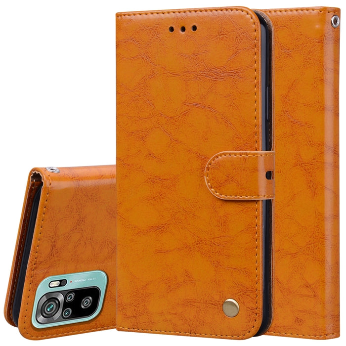 Estuche de cuero con tapa horizontal con textura de cera de aceite de estilo comercial con soporte y ranuras para tarjetas y billetera, For Xiaomi Redmi 9T, For Xiaomi Redmi Note 9T, For Xiaomi Redmi Note 10, For Xiaomi Redmi K40 / K40 Pro             ...