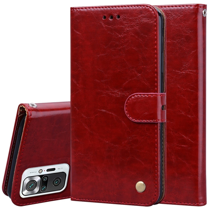 Estuche de cuero con tapa horizontal con textura de cera de aceite de estilo comercial con soporte y ranuras para tarjetas y billetera, For Xiaomi Redmi 9T, For Xiaomi Redmi Note 9T, For Xiaomi Redmi Note 10, For Xiaomi Redmi K40 / K40 Pro             ...