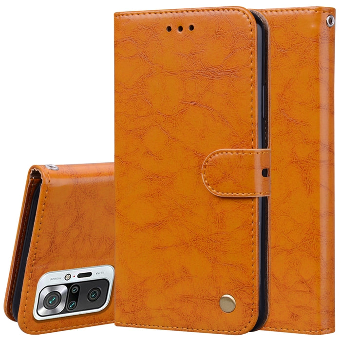 Estuche de cuero con tapa horizontal con textura de cera de aceite de estilo comercial con soporte y ranuras para tarjetas y billetera, For Xiaomi Redmi 9T, For Xiaomi Redmi Note 9T, For Xiaomi Redmi Note 10, For Xiaomi Redmi K40 / K40 Pro             ...