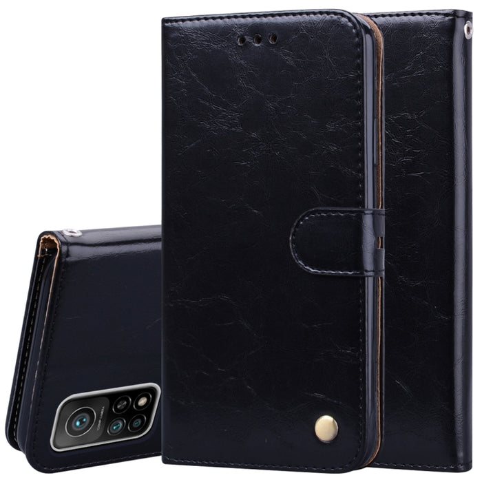 Estuche de cuero con tapa horizontal con textura de cera de aceite de estilo comercial con soporte y ranuras para tarjetas y billetera, For Xiaomi Redmi 9T, For Xiaomi Redmi Note 9T, For Xiaomi Redmi Note 10, For Xiaomi Redmi K40 / K40 Pro             ...