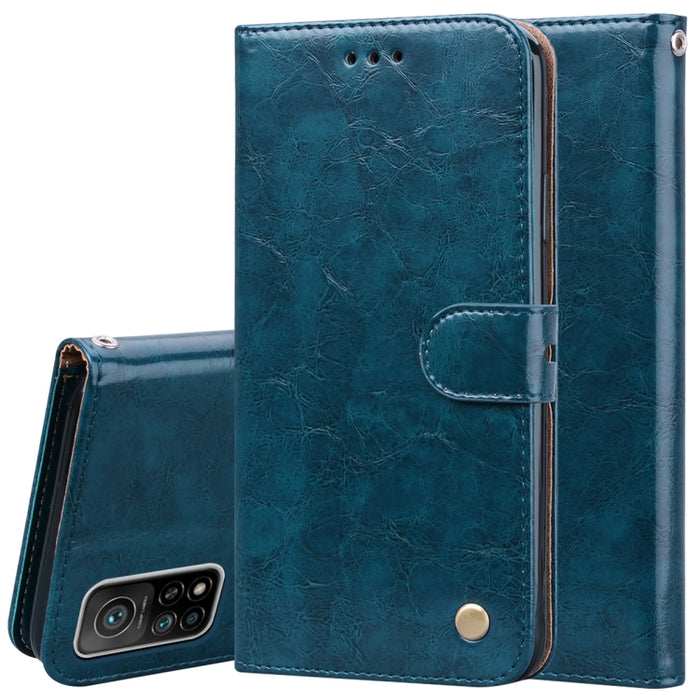Estuche de cuero con tapa horizontal con textura de cera de aceite de estilo comercial con soporte y ranuras para tarjetas y billetera, For Xiaomi Redmi 9T, For Xiaomi Redmi Note 9T, For Xiaomi Redmi Note 10, For Xiaomi Redmi K40 / K40 Pro             ...