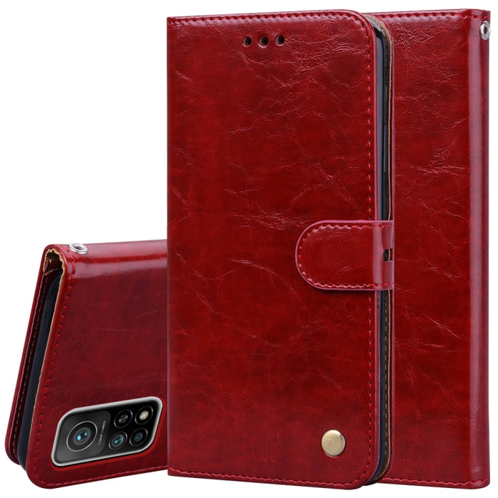 Estuche de cuero con tapa horizontal con textura de cera de aceite de estilo comercial con soporte y ranuras para tarjetas y billetera, For Xiaomi Redmi 9T, For Xiaomi Redmi Note 9T, For Xiaomi Redmi Note 10, For Xiaomi Redmi K40 / K40 Pro             ...