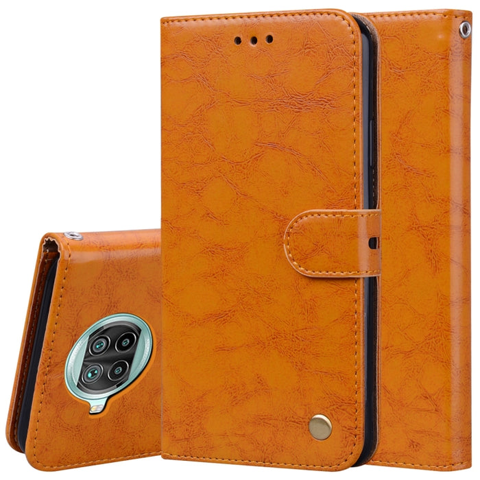 Estuche de cuero con tapa horizontal con textura de cera de aceite de estilo comercial con soporte y ranuras para tarjetas y billetera, For Xiaomi Redmi 9T, For Xiaomi Redmi Note 9T, For Xiaomi Redmi Note 10, For Xiaomi Redmi K40 / K40 Pro             ...