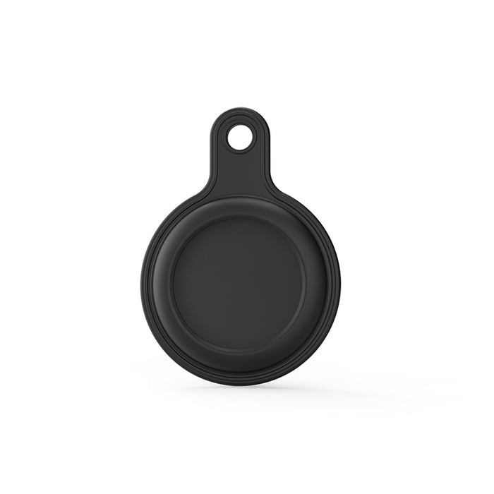 Funda de piel de gel con anillo de llavero intercambiable para AirTag