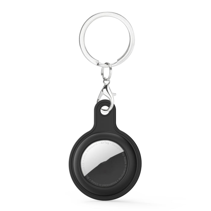 Funda de piel de gel con anillo de llavero intercambiable para AirTag