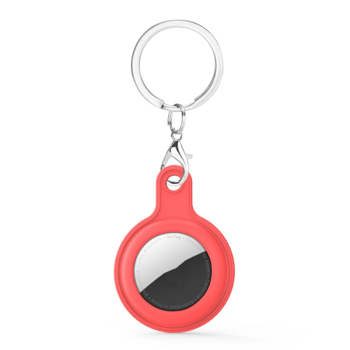 Funda de piel de gel con anillo de llavero intercambiable para AirTag
