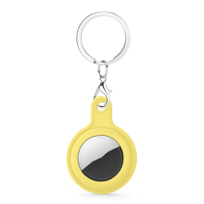 Funda de piel de gel con anillo de llavero intercambiable para AirTag