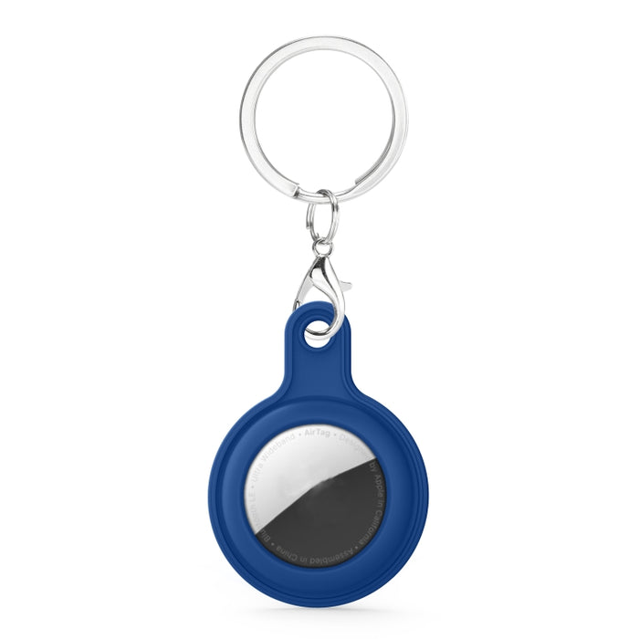 Funda de piel de gel con anillo de llavero intercambiable para AirTag
