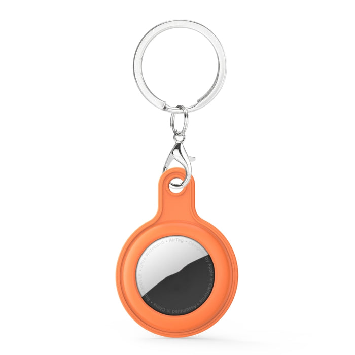 Funda de piel de gel con anillo de llavero intercambiable para AirTag