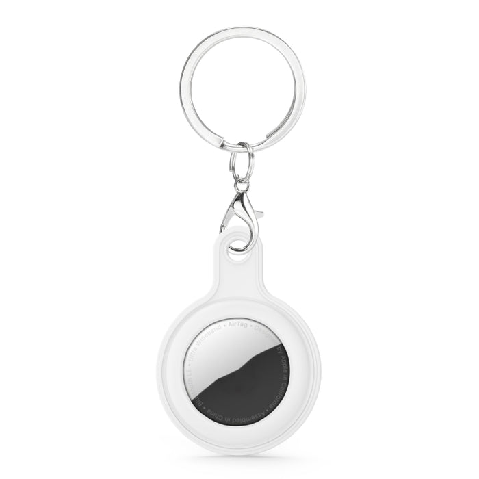 Funda de piel de gel con anillo de llavero intercambiable para AirTag