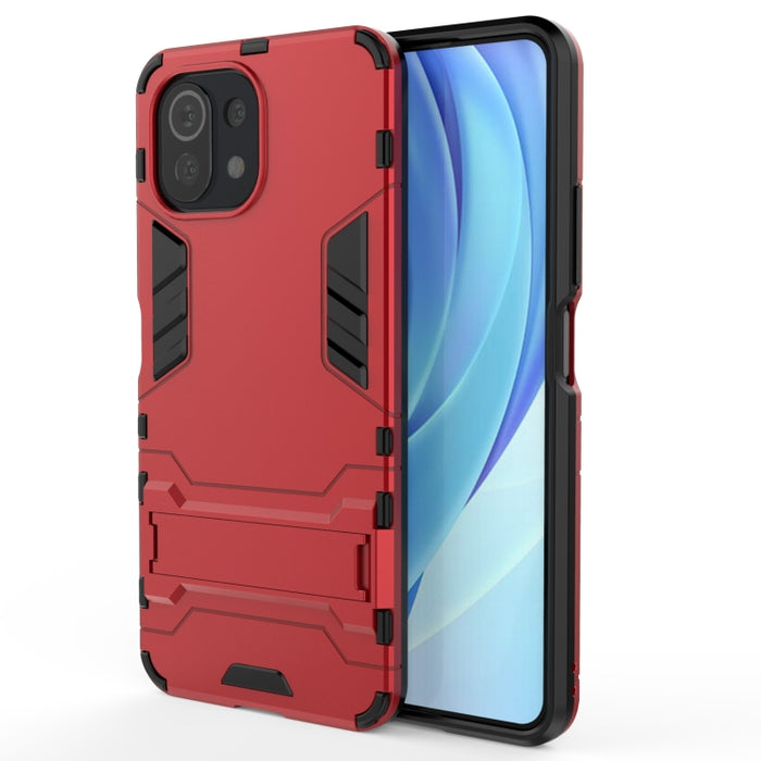Funda protectora de PC + TPU a prueba de golpes con soporte oculto, For OnePlus 9R, For Xiaomi Mi 11 Lite, For Xiaomi Mi 11 Pro
