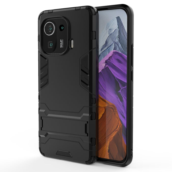 Funda protectora de PC + TPU a prueba de golpes con soporte oculto, For OnePlus 9R, For Xiaomi Mi 11 Lite, For Xiaomi Mi 11 Pro