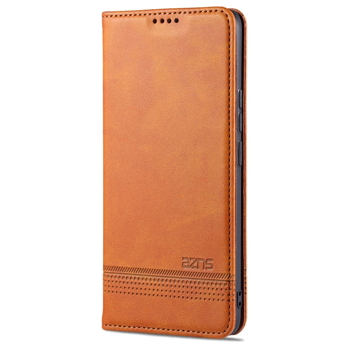 AZNS Estuche de cuero con tapa horizontal con textura de becerro magnético con ranuras para tarjetas y soporte y billetera, For Xiaomi Mi 11 Pro, For OPPO Realme 8 / 8 Pro