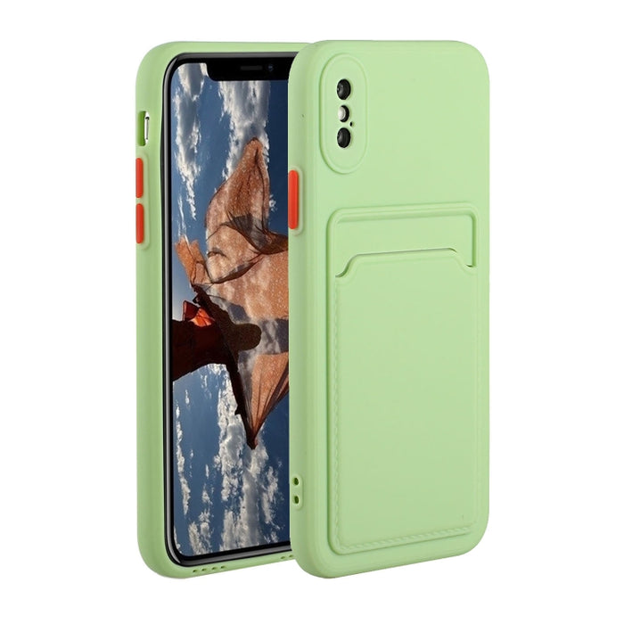 Funda protectora de TPU a prueba de golpes con diseño de ranura para tarjeta