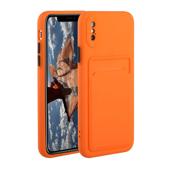 Funda protectora de TPU a prueba de golpes con diseño de ranura para tarjeta