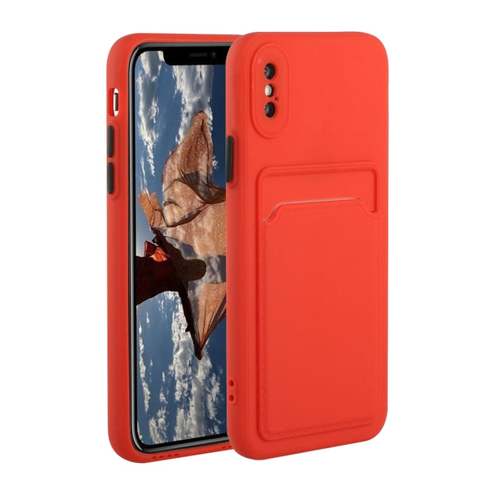 Funda protectora de TPU a prueba de golpes con diseño de ranura para tarjeta