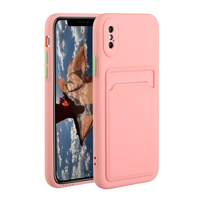 Funda protectora de TPU a prueba de golpes con diseño de ranura para tarjeta