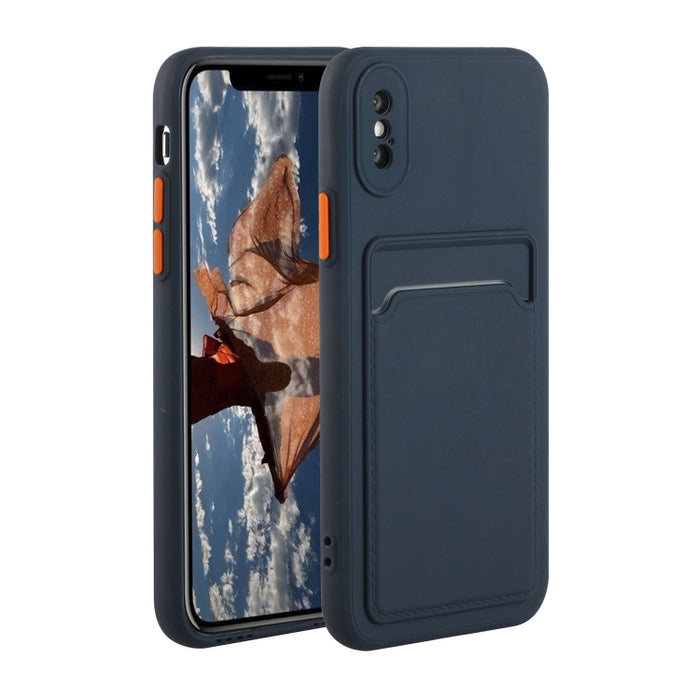 Funda protectora de TPU a prueba de golpes con diseño de ranura para tarjeta
