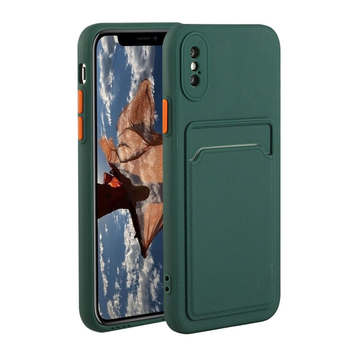Funda protectora de TPU a prueba de golpes con diseño de ranura para tarjeta