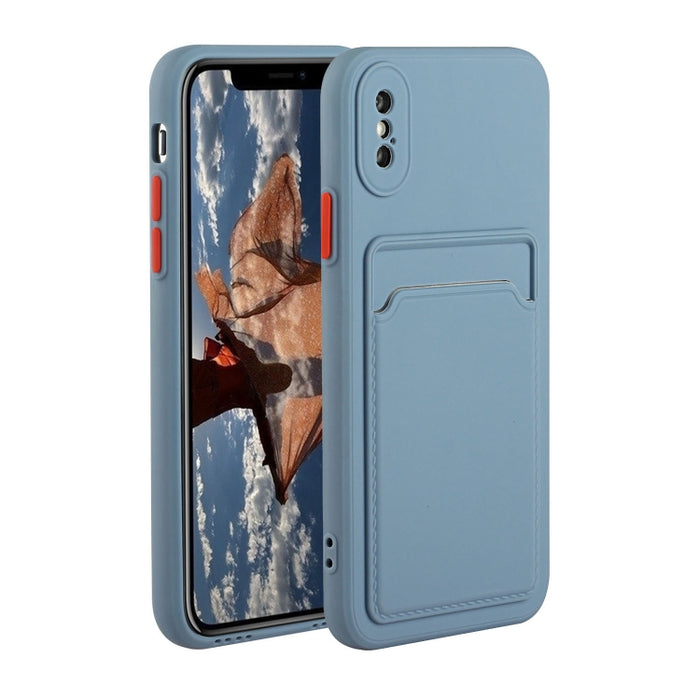 Funda protectora de TPU a prueba de golpes con diseño de ranura para tarjeta