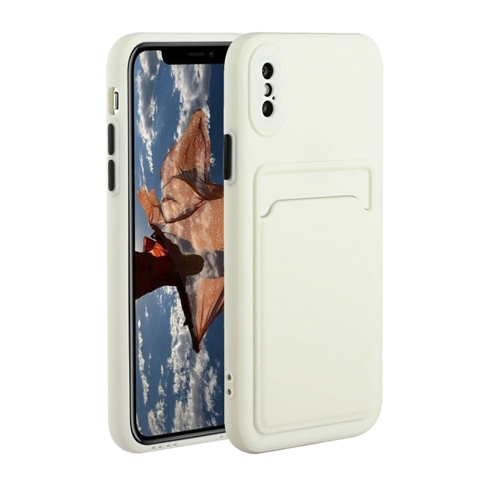 Funda protectora de TPU a prueba de golpes con diseño de ranura para tarjeta