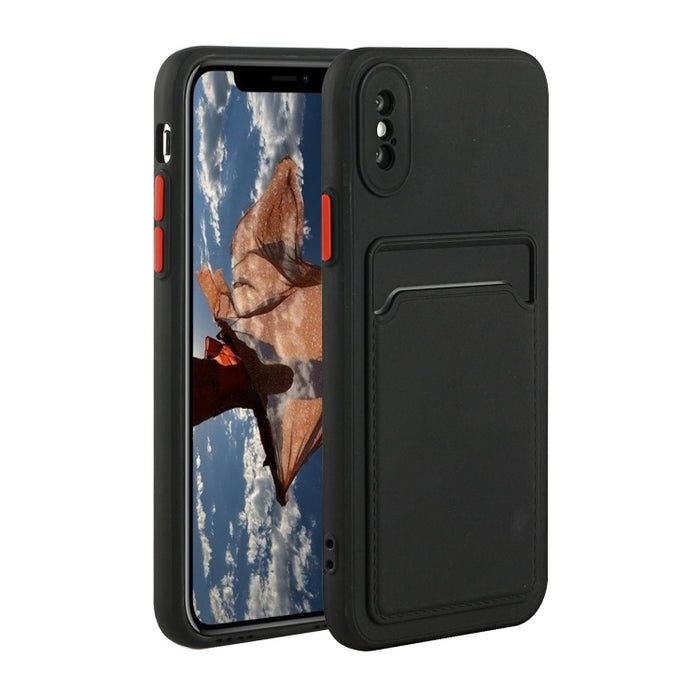 Funda protectora de TPU a prueba de golpes con diseño de ranura para tarjeta
