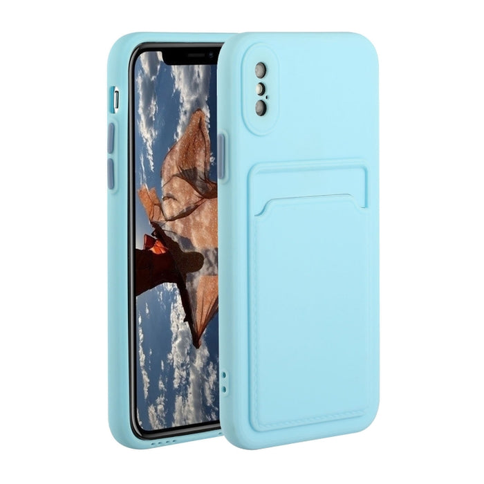 Funda protectora de TPU a prueba de golpes con diseño de ranura para tarjeta