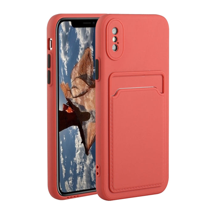 Funda protectora de TPU a prueba de golpes con diseño de ranura para tarjeta
