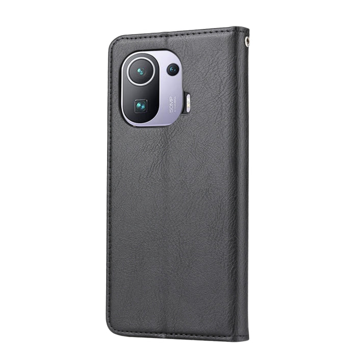 Estuche de cuero con tapa horizontal con textura de piel amasada con marco de fotos y soporte y ranuras para tarjetas y billetera, For Xiaomi Mi 11 Pro, For Xiaomi Mi 11 Lite, For Samsung Galaxy S21 FE