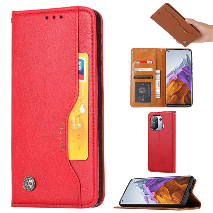 Estuche de cuero con tapa horizontal con textura de piel amasada con marco de fotos y soporte y ranuras para tarjetas y billetera, For Xiaomi Mi 11 Pro, For Xiaomi Mi 11 Lite, For Samsung Galaxy S21 FE