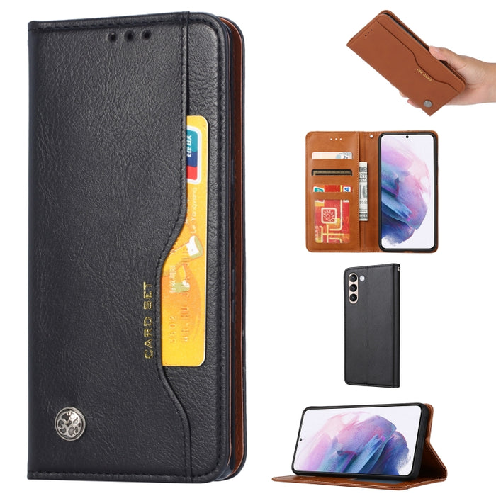Estuche de cuero con tapa horizontal con textura de piel amasada con marco de fotos y soporte y ranuras para tarjetas y billetera, For Xiaomi Mi 11 Pro, For Xiaomi Mi 11 Lite, For Samsung Galaxy S21 FE