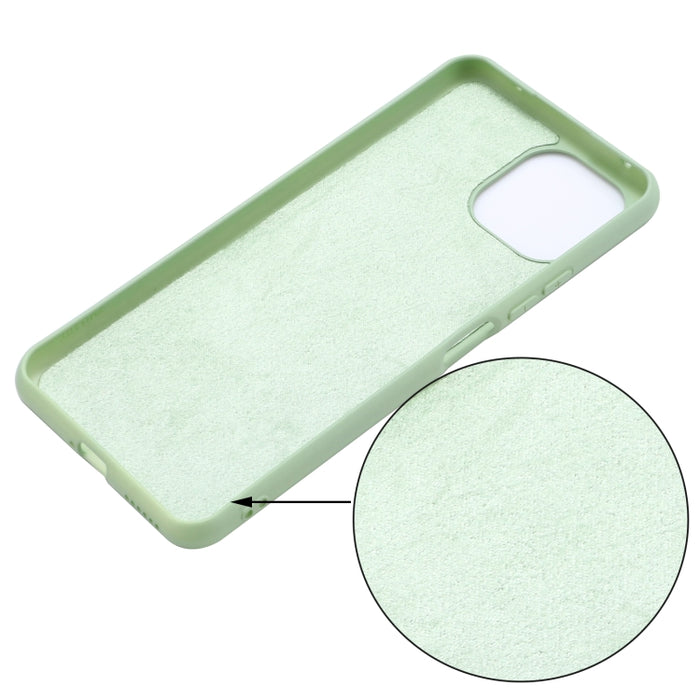 Funda protectora de cobertura total a prueba de caídas de silicona líquida de color sólido, For Xiaomi Mi 11 Lite