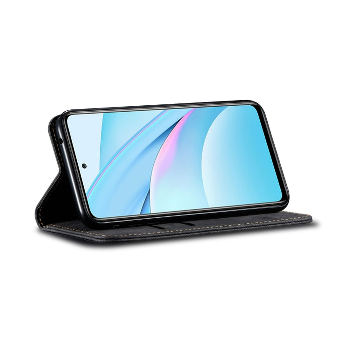Estuche de cuero con tapa horizontal de estilo casual de textura de mezclilla con soporte y ranuras para tarjetas y billetera, For Xiaomi Redmi K40 / K40 Pro / K40 Pro+, For Xiaomi Redmi Note 10 Pro / Note 10 Pro (India) / Note 10 Pro Max              ...
